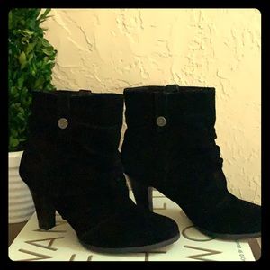 BCBG Paris Black Suede Boots